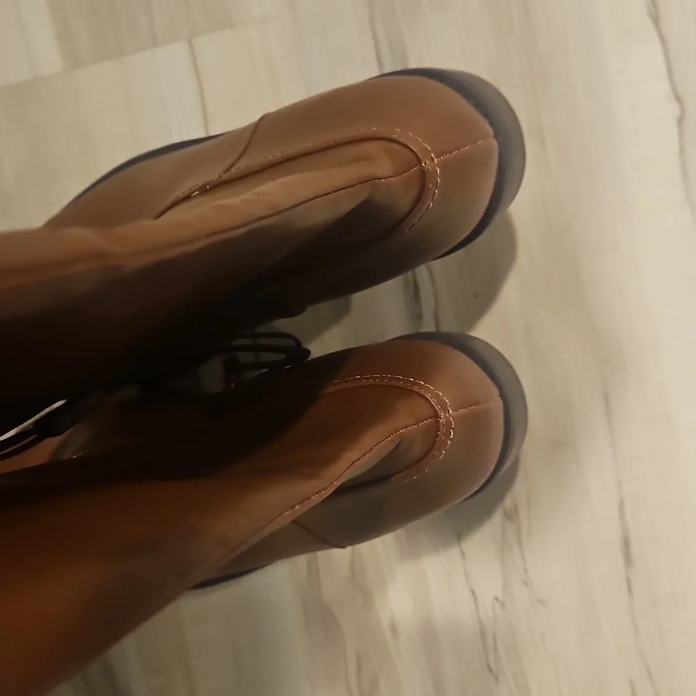 NEW! ANN TAYLOR LOFT Cognac Tall Riding Boots 11.